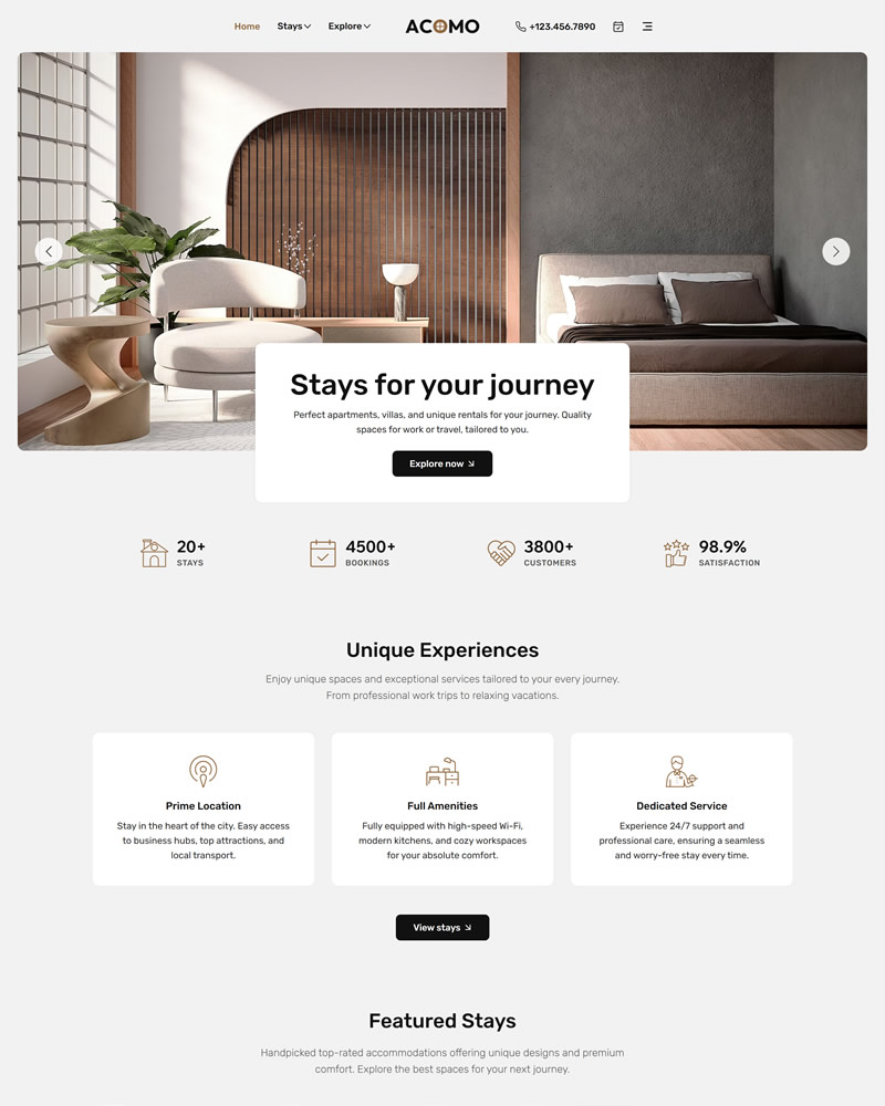 Wix Studio Template for Homestays, Guesthouses, Hostels