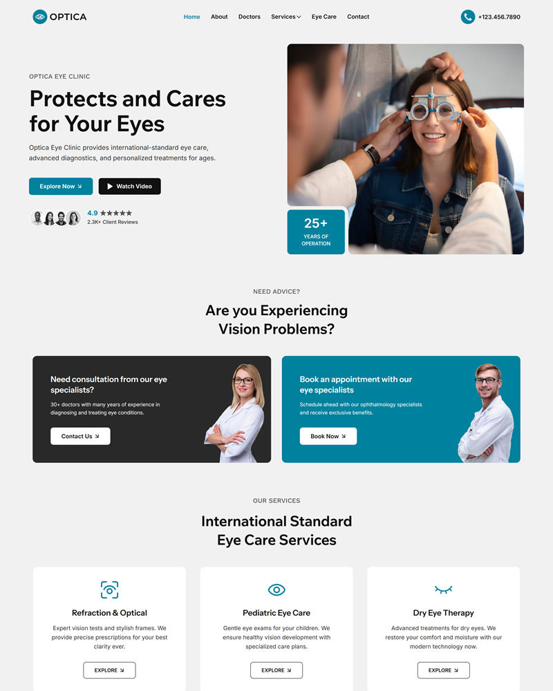Wix templates for business services and SAAS